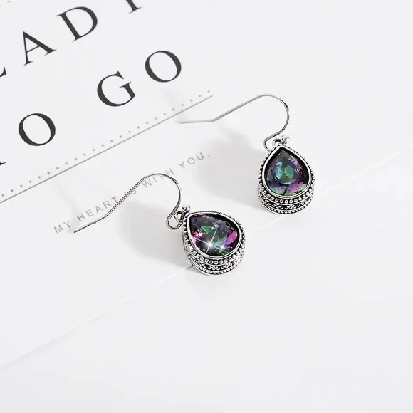 Fashion Trend Jewelry Vintage Water Drop Earrings - Picture 7 of 8